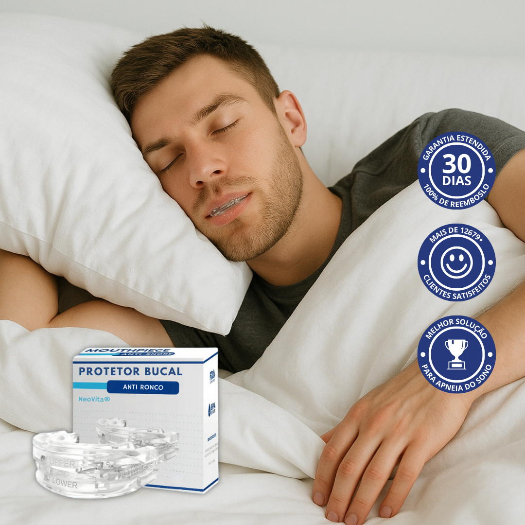 NeoVita® Protetor Bucal Ajustável Anti-Ronco