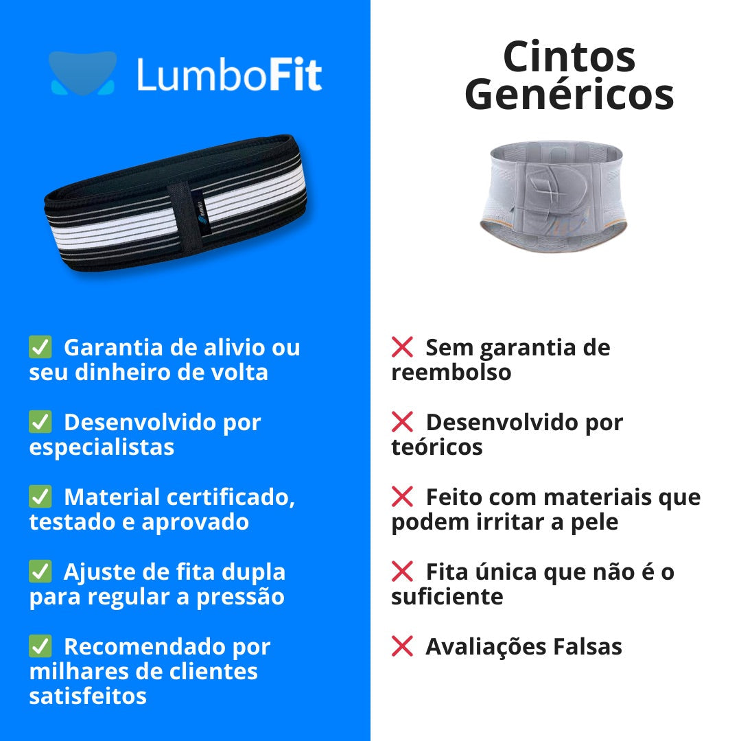 Cinto para dor nas costas - Lumbofit™